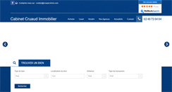 Desktop Screenshot of cruaud-immo.com